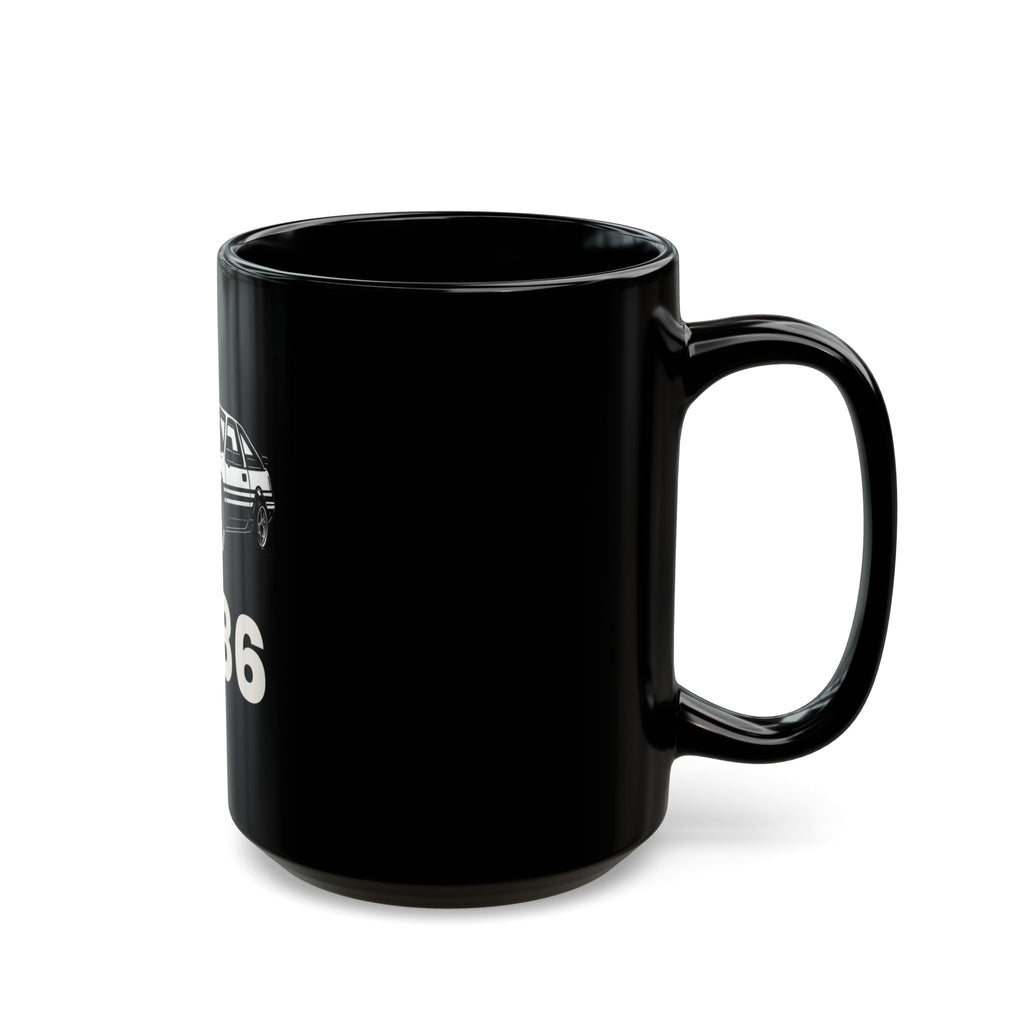 Toyota AE86 Black Ceramic Mug