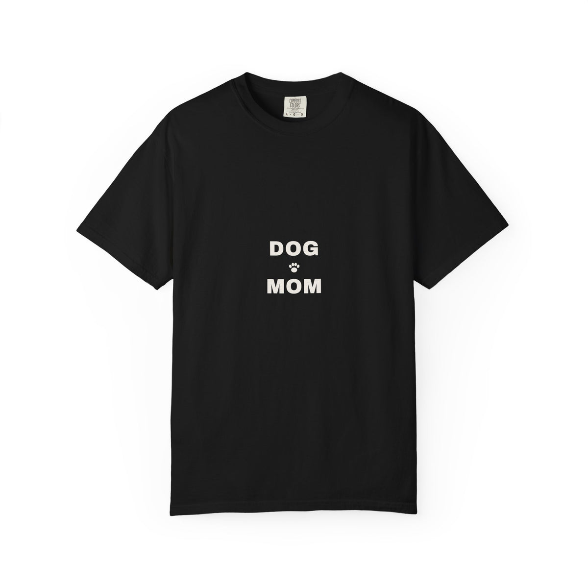 Dog Mom Varsity T-Shirt — Retro Collegiate Paw Print Tee