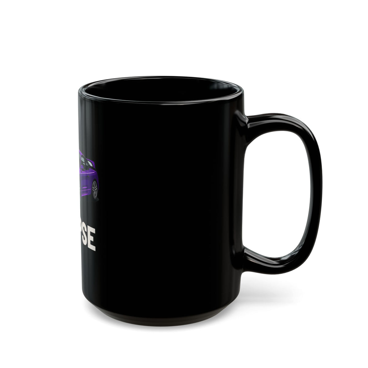 Mitsubishi Eclipse Black Ceramic Mug