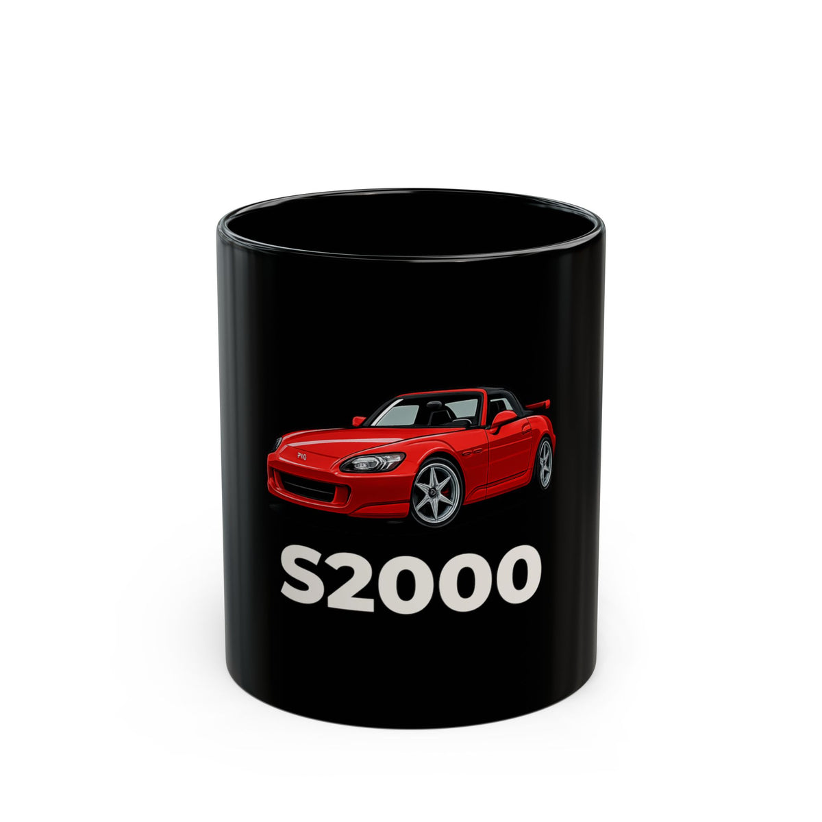 Honda S2000 Black Ceramic Mug