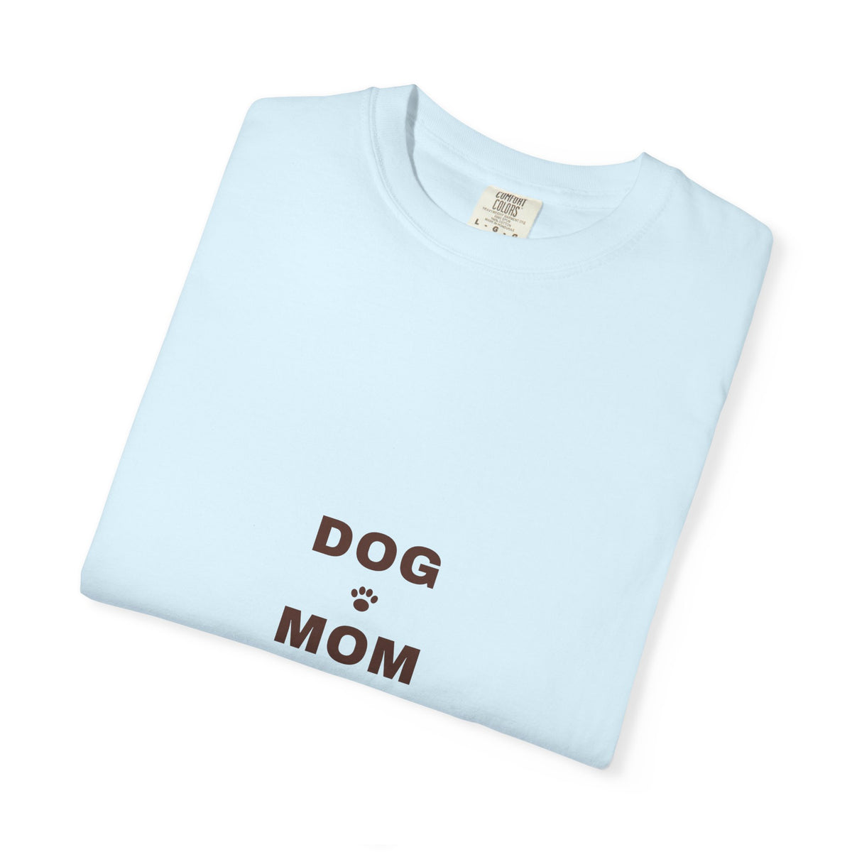 Dog Mom Varsity T-Shirt — Retro Collegiate Paw Print Tee