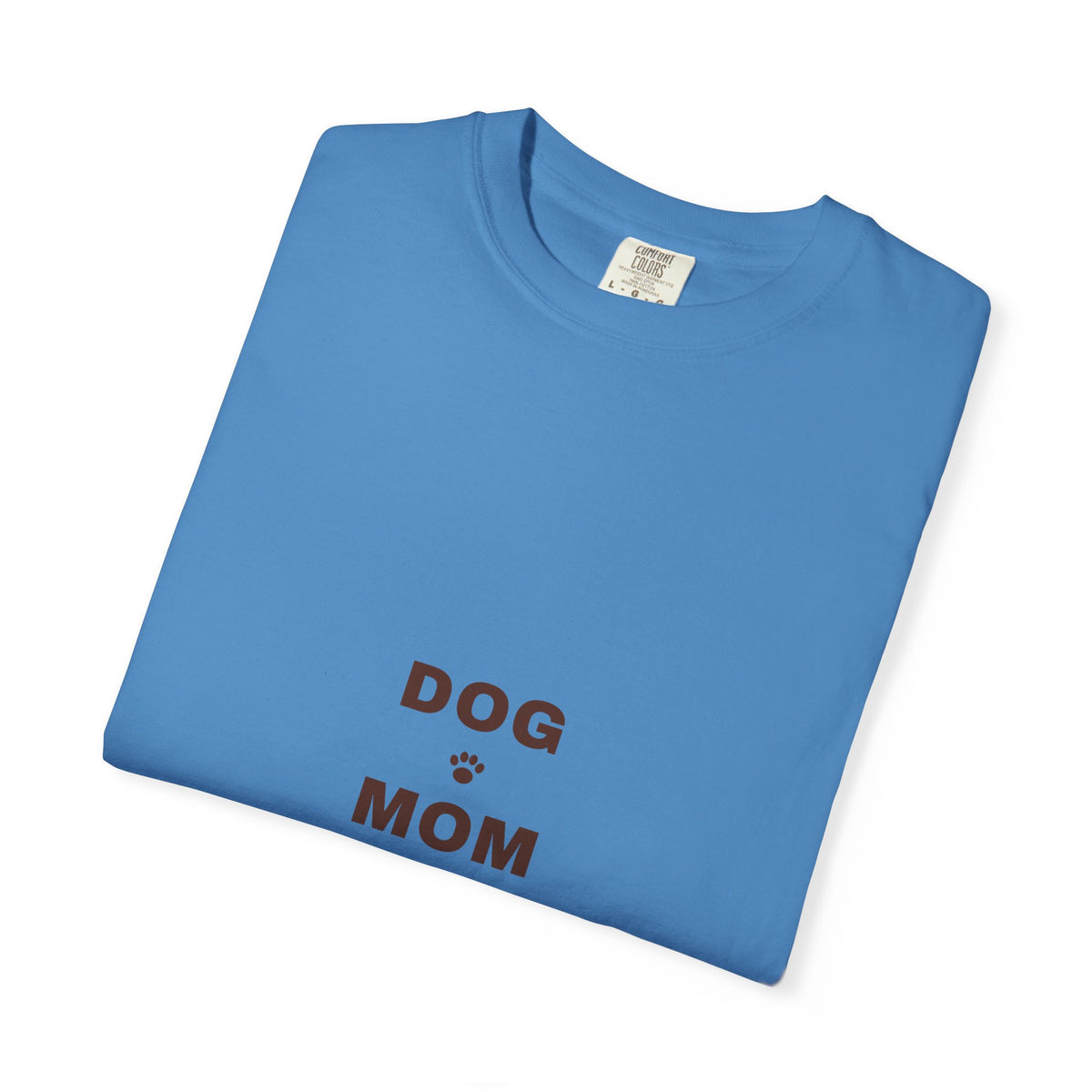 Dog Mom Varsity T-Shirt — Retro Collegiate Paw Print Tee