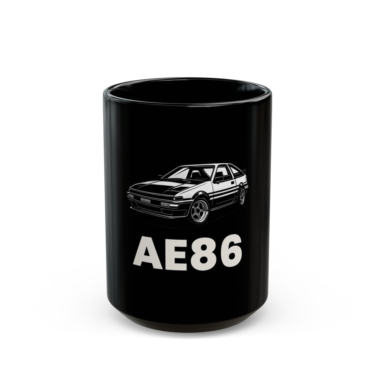 Toyota AE86 Black Ceramic Mug