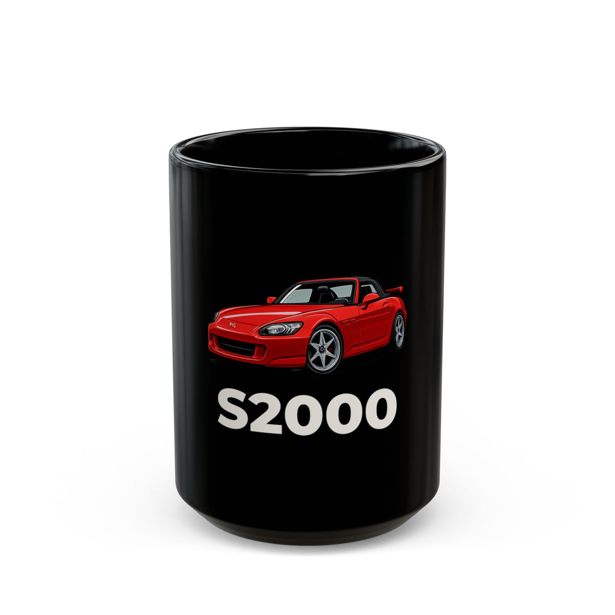 Honda S2000 Black Ceramic Mug