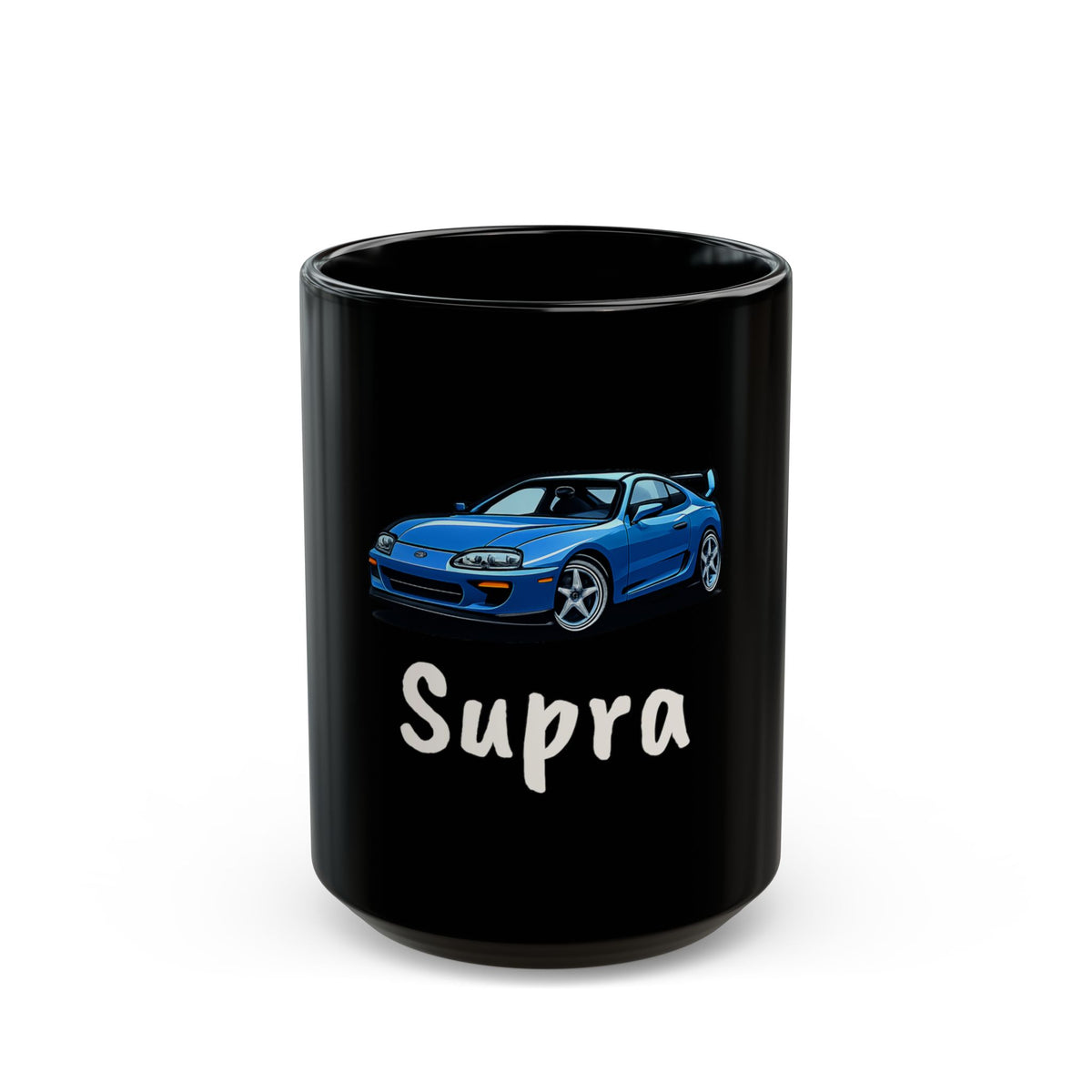 Toyota Supra Black Ceramic Mug