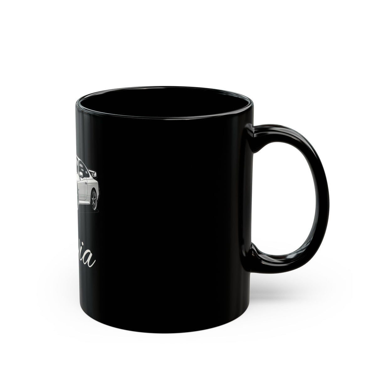 Nissan Silvia Black Ceramic Mug