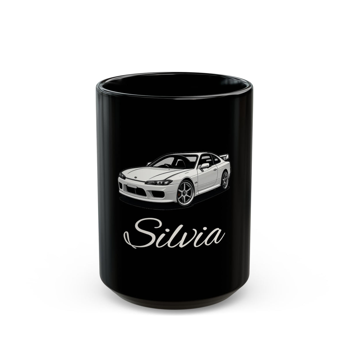 Nissan Silvia Black Ceramic Mug