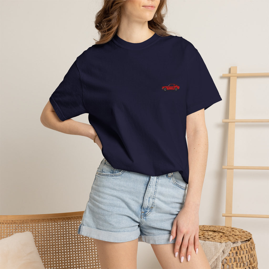 Red Racer Car T-Shirt — Classic Muscle Car Graphic Tee