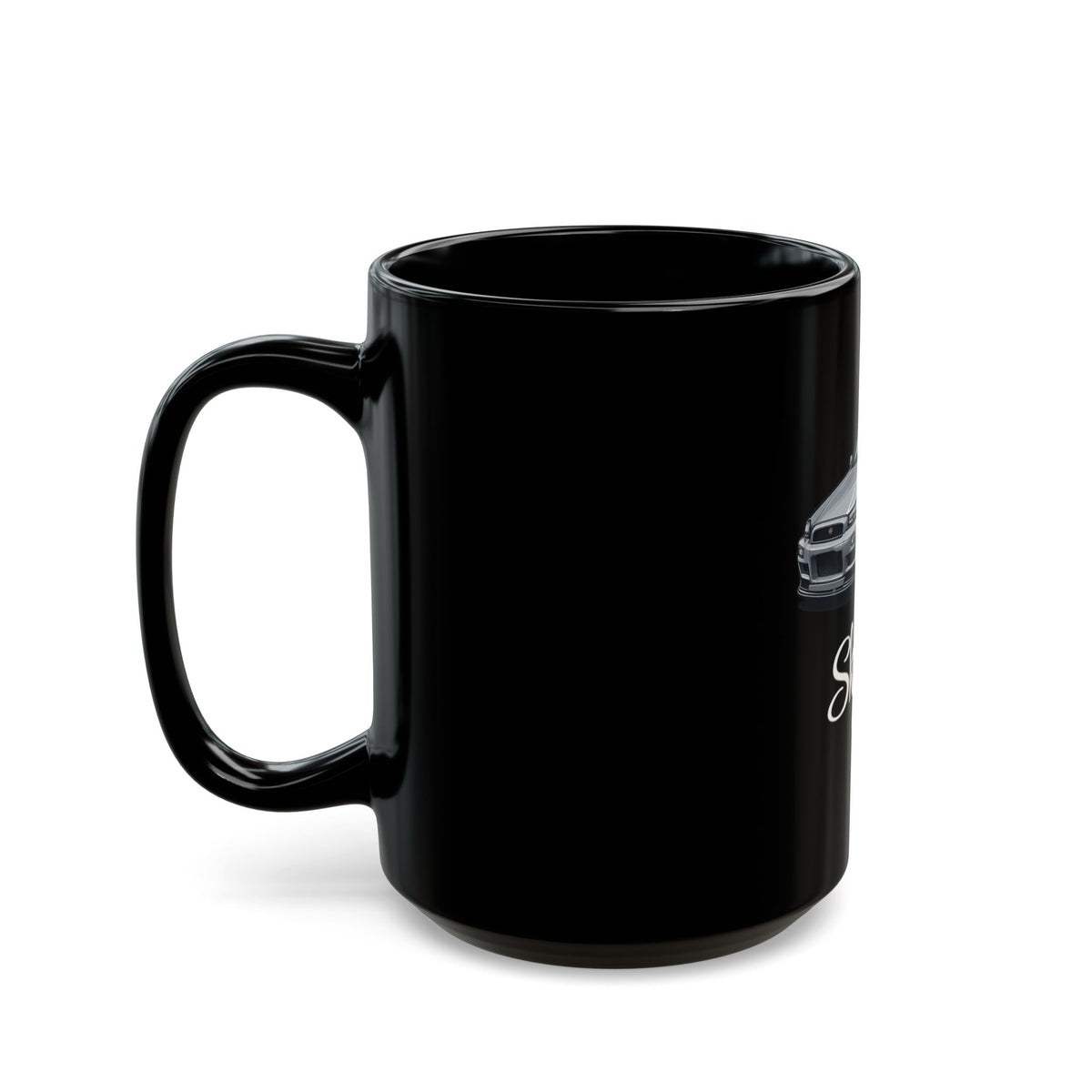 Nissan Skyline Black Ceramic Mug