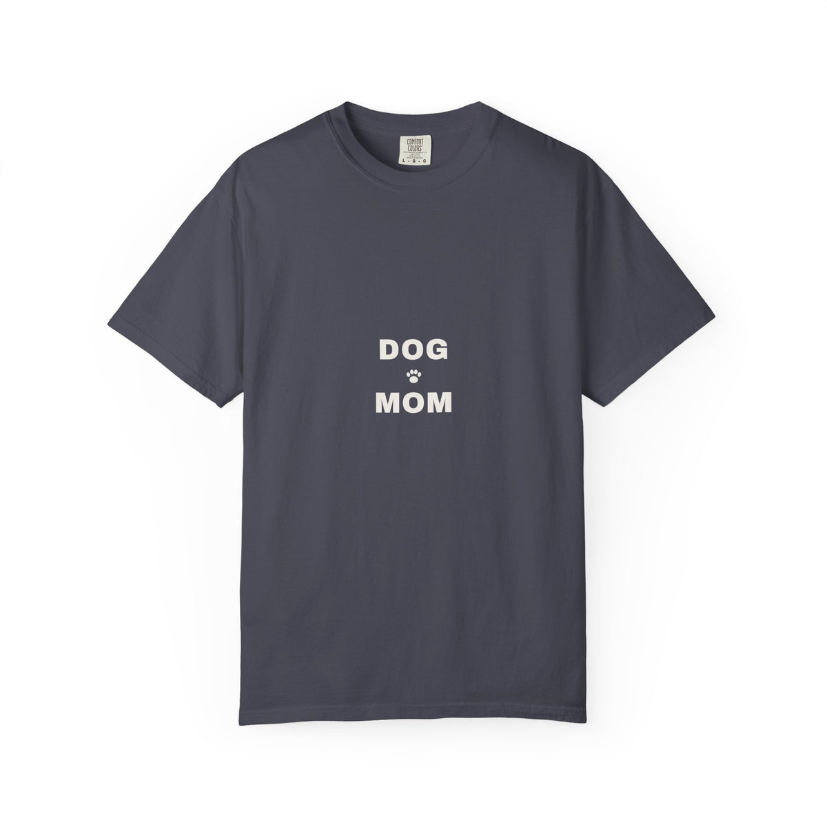 Dog Mom Varsity T-Shirt — Retro Collegiate Paw Print Tee