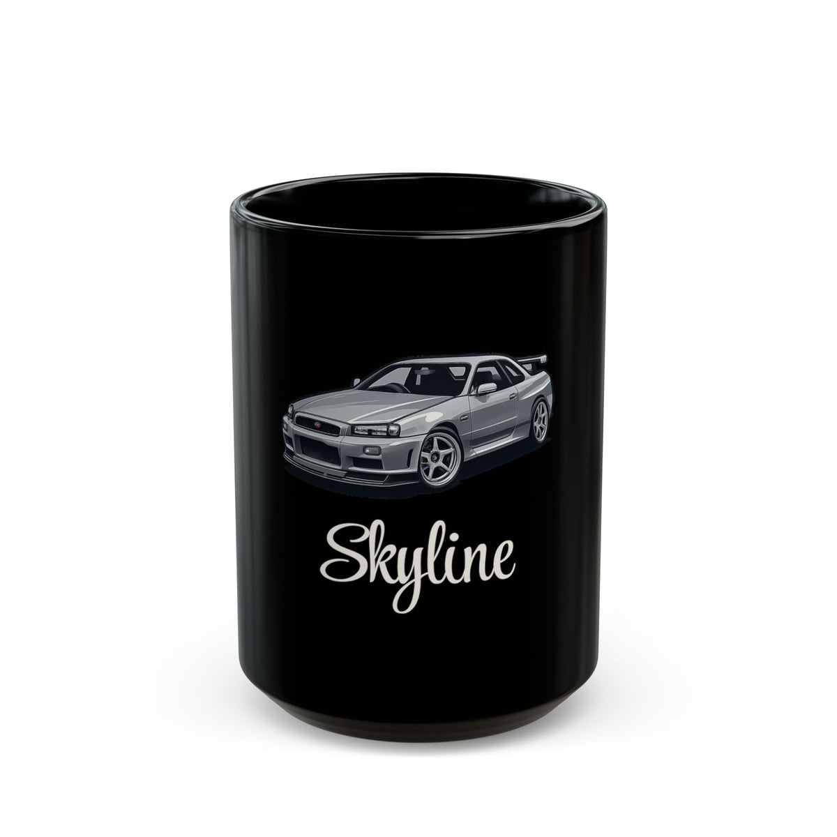 Nissan Skyline Black Ceramic Mug