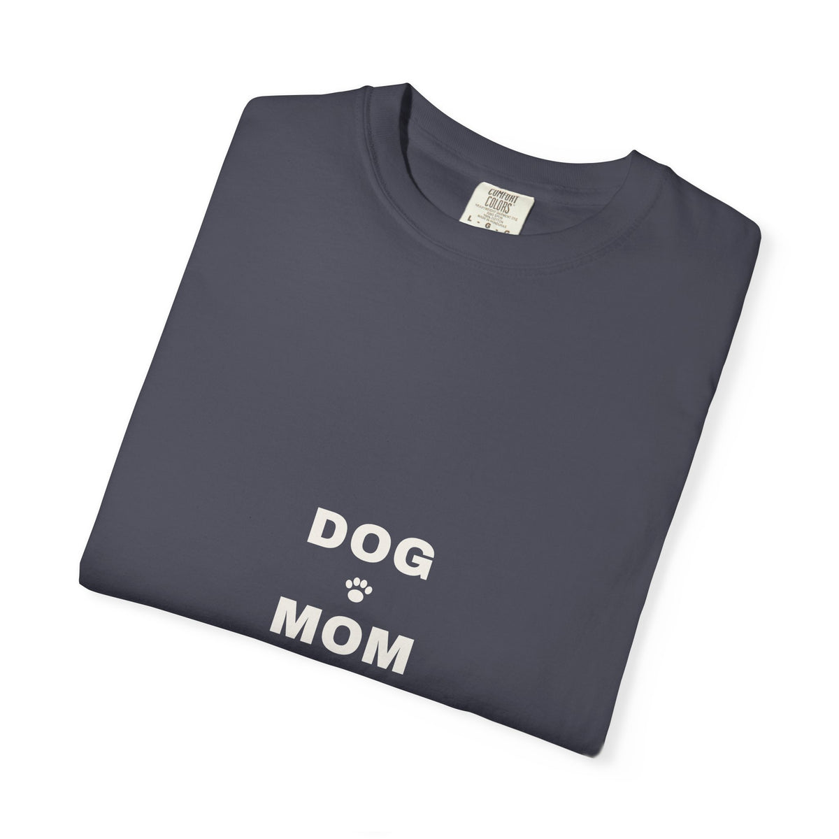 Dog Mom Varsity T-Shirt — Retro Collegiate Paw Print Tee
