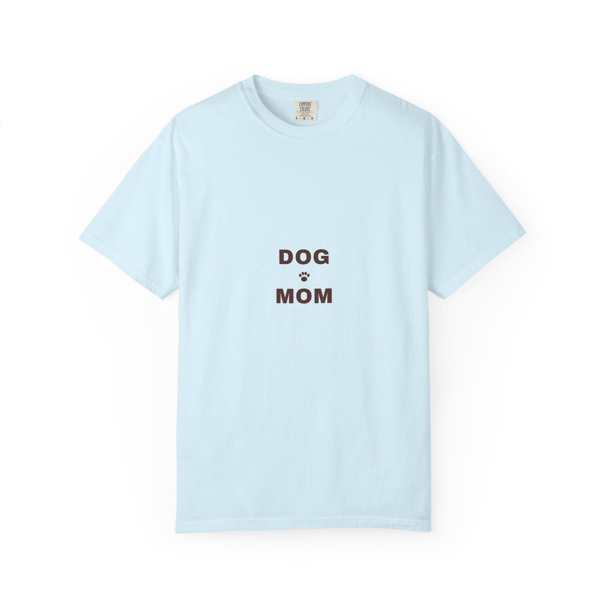Dog Mom Varsity T-Shirt — Retro Collegiate Paw Print Tee