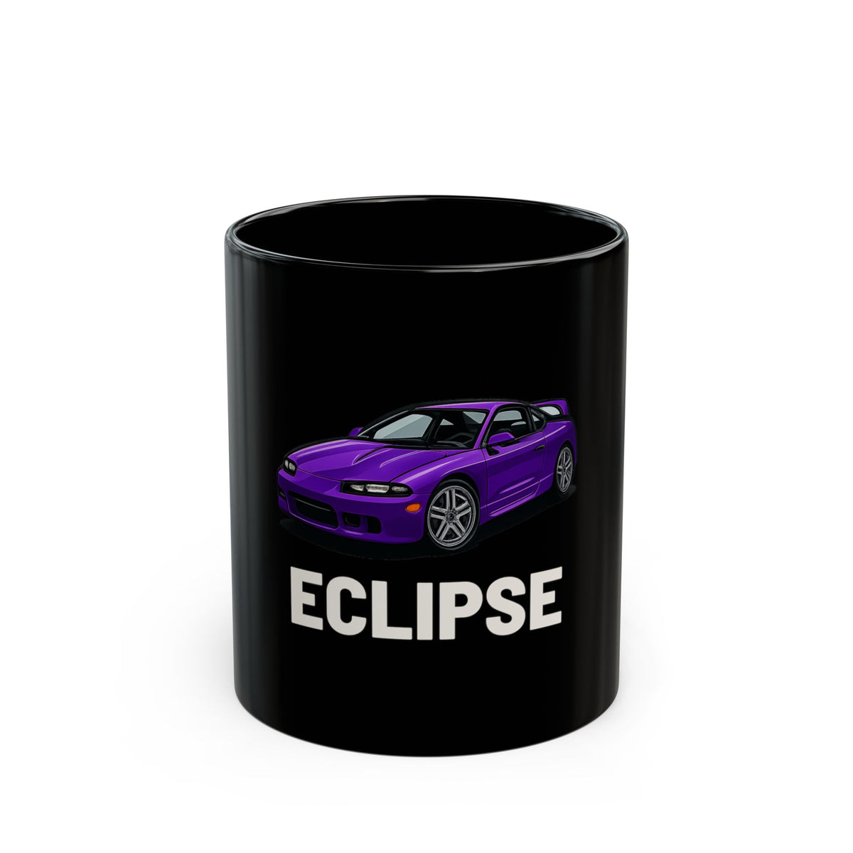 Mitsubishi Eclipse Black Ceramic Mug