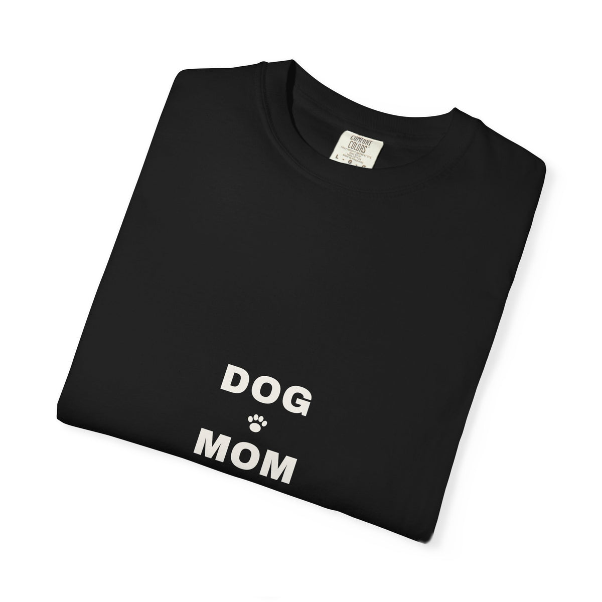 Dog Mom Varsity T-Shirt — Retro Collegiate Paw Print Tee