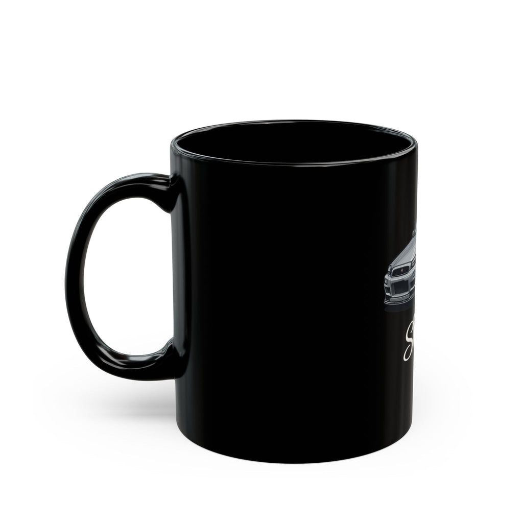 Nissan Skyline Black Ceramic Mug