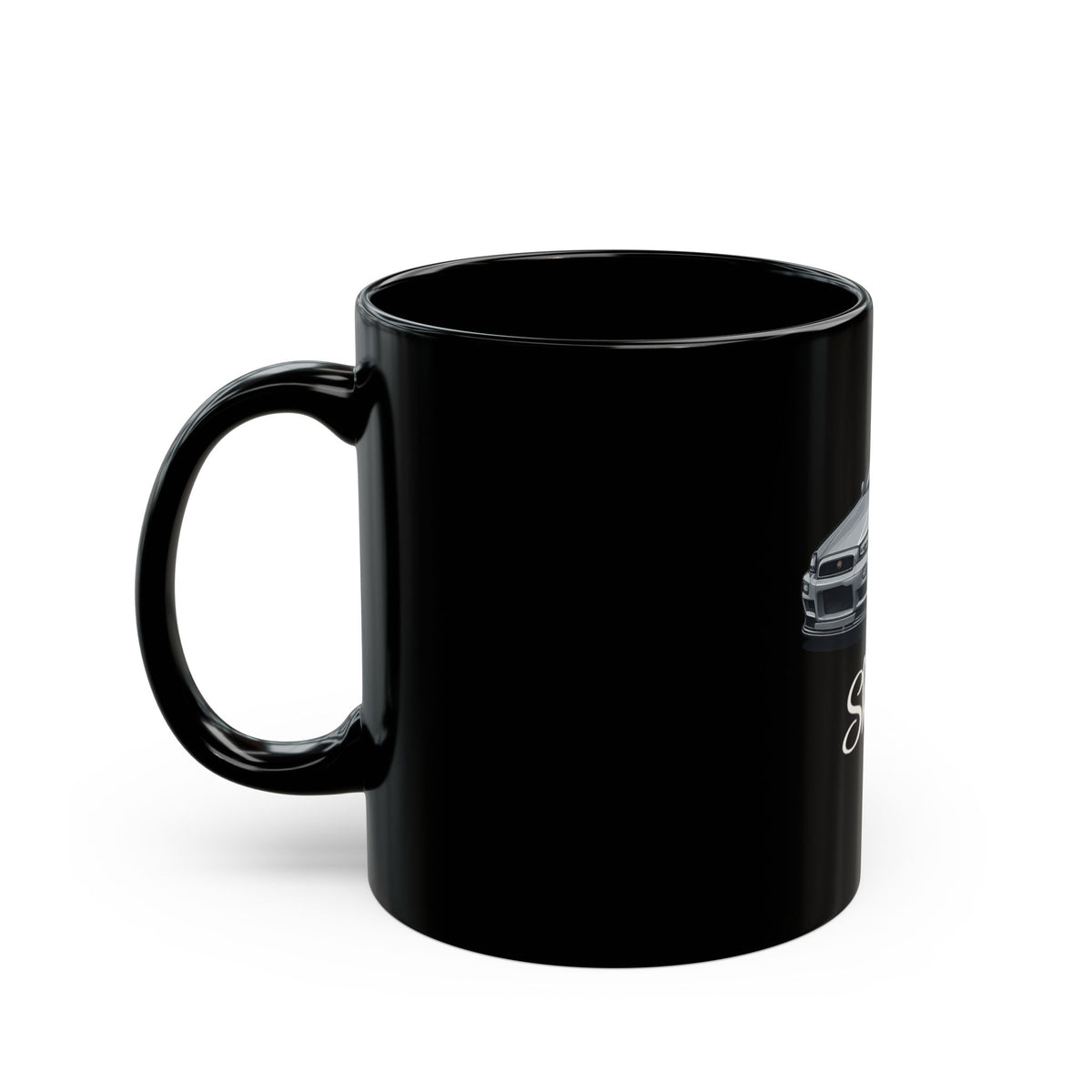Nissan Skyline Black Ceramic Mug