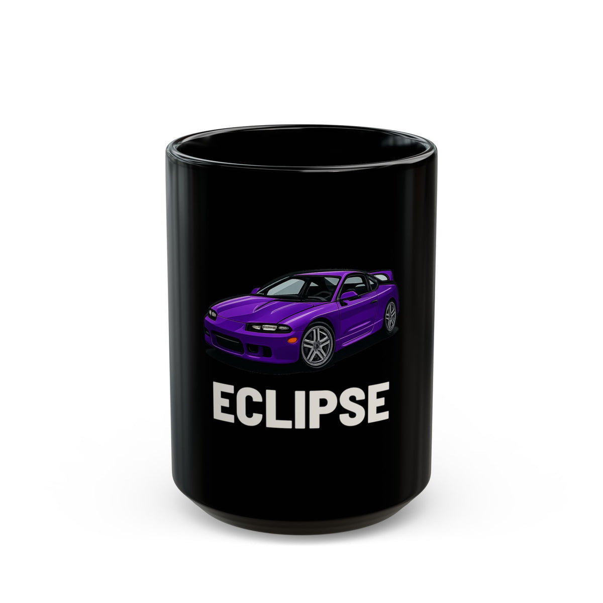 Mitsubishi Eclipse Black Ceramic Mug