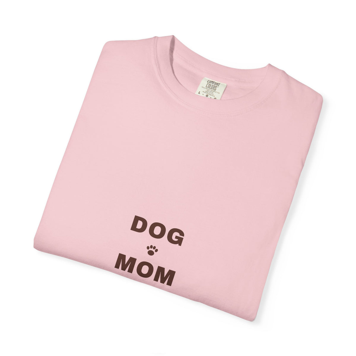 Dog Mom Varsity T-Shirt — Retro Collegiate Paw Print Tee