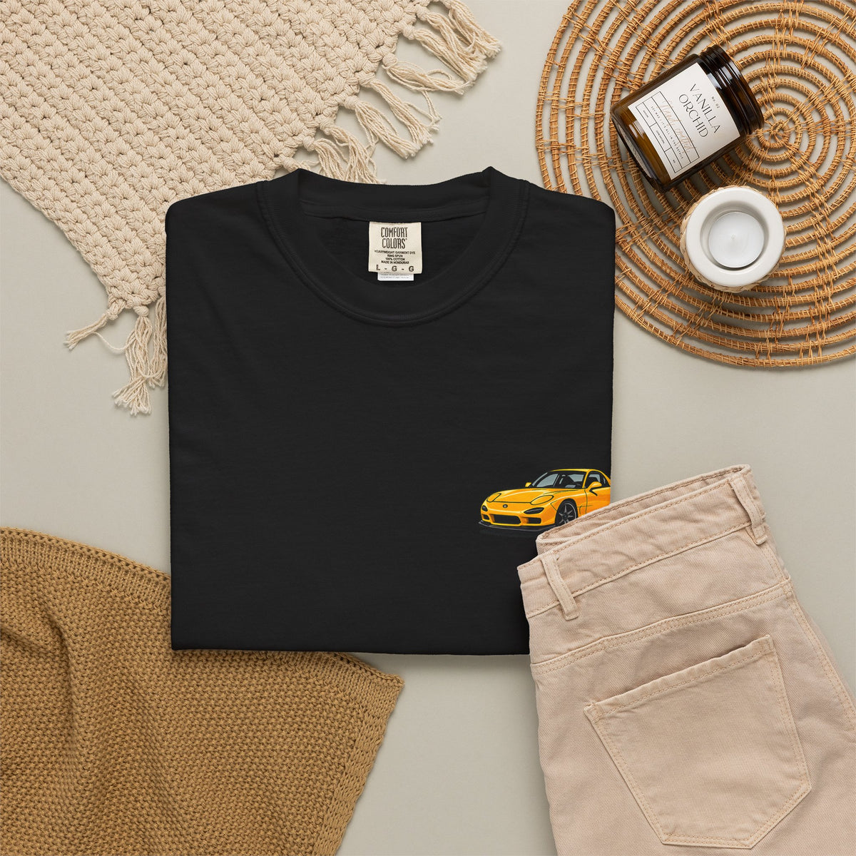 Mazda RX-7 T-Shirt — Black Rims